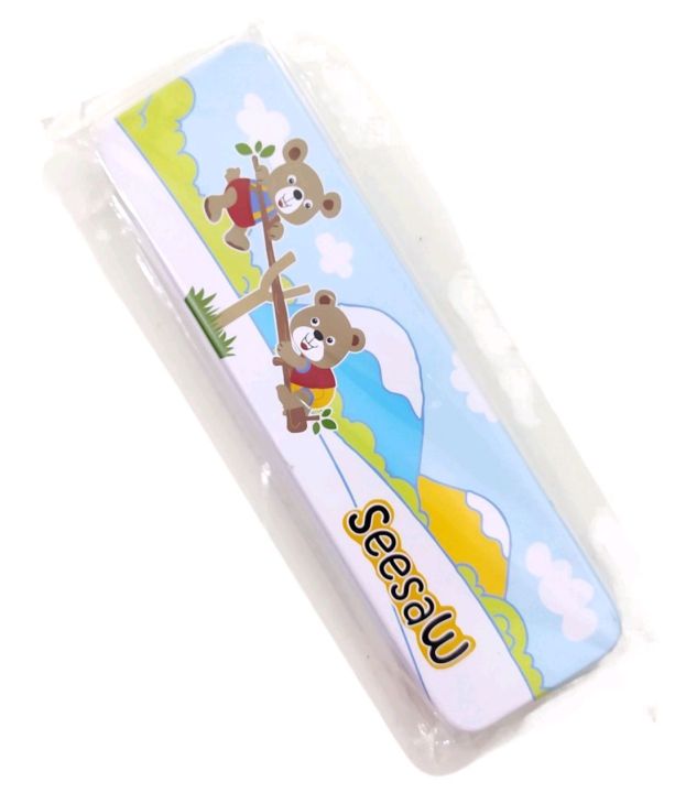 Tin Pencil & Pen Box for Multipurpose Use