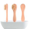 1pc Natural Face Brush Bristles Exfoliating Face Brushes Wooden Woman Man Skin Care Dry Body Brush Massager Scrubber Tools. 