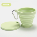 Outdoors Silicone Folding Cup with Hanging Hole Creative Water Cup Travel Portable Washing Cup Fashion Travel Silicone Cup. 