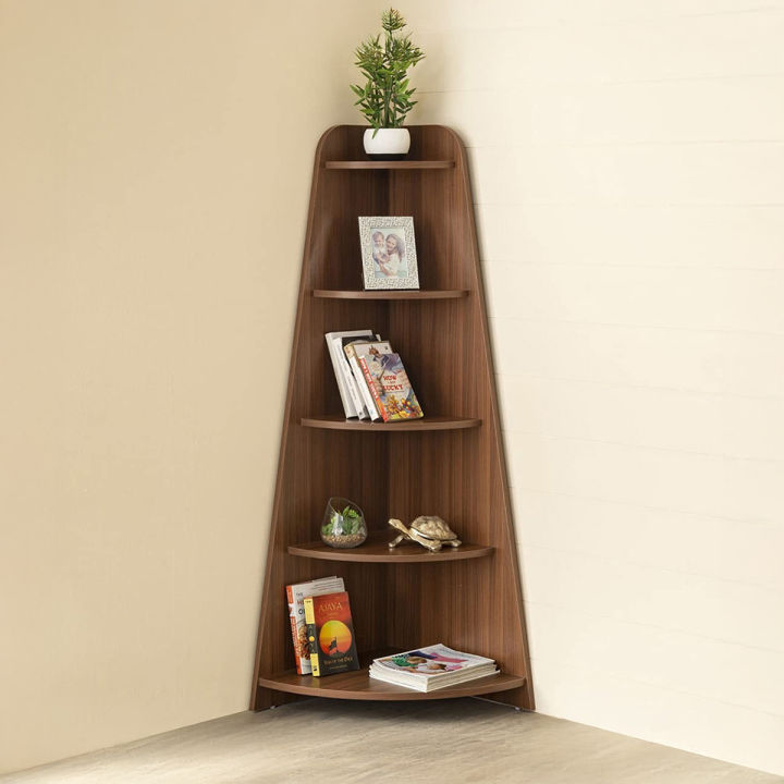 AndorMahal Unique Corner Bookshelf ( Made Of MDF Board) (4ft by 1.5ft by 1ft)