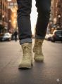 Original Delta Tactical Military Boots for Men | Desert Khaki/Tan Combat Shoes | High Ankle Outdoor Hiking & Security Boot in Pakistan. 