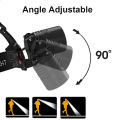 Powerful LED Headlamp Rechargeable Telescopic Zoomable Headlight Outdoor Waterproof Work Head Lamp High Lumen Head Torch. 
