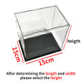 Acrylic Display Case Figures Storage Box Clear Small Assemble Dustproof Showcase for Building blocks ,Toy Dolls,Car Model.