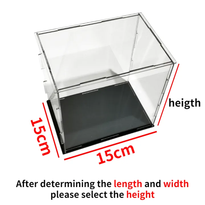Acrylic%20Display%20Case%20Figures%20Storage%20Box%20Clear%20Small%20Assemble%20Dustproof%20Showcase%20for%20Building%20blocks%20,Toy%20Dolls,Car%20Model%20-%20Image%208