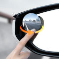 SEAMETAL Rimless Car Convex Mirror Wide Angle Strong Suction Cup Blind Spot Mirror 360-Degree Safe Rear View Mirror for Parking. 
