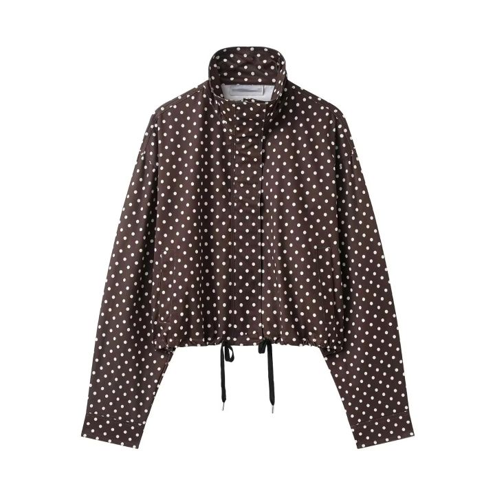 Womens%20Polka%20Dot%202%20Piece%20Set%20Casual%20Stand%20Collar%20Long%20Sleeve%20Crop%20Top%20And%20High%20Waist%20Shorts%20Outfit%20Spring%20Fashion%20Streetwear%20-%20Image%207