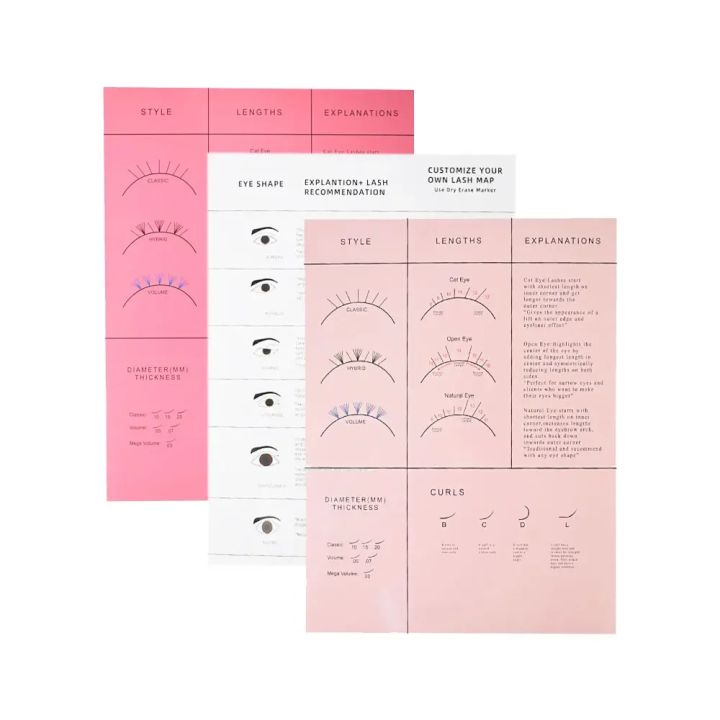 Beginner%20Lash%20Map%20Chart%20Wispy%20Lashes%20Pratice%20Chart%20Eye%20Shape%20Sponges%20Reusable%20Lash%20Extension%20Practice%20Lash%20Mapping%20%20Makeup%20-%20Image%202