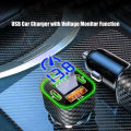 UYUXIO USB C Car Phone Charger Dual PD 4 in 1 with Voltage Display Super Fast Charge Adapter for iPhone Xiaomi Oppo Vivo Samsung. 