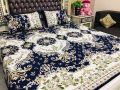 king size fancy printed bed sheet. 