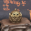 1pc Hollow Lotus Incense, Burner Hollow Incense Serving Tea Table Ornament, Mini Incense Burner. 