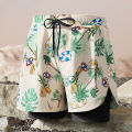 Mens Style Swimming Trunks for Adults Double layer Quick Drying Beach Pants Antiembarrassing Hot Spring Casual Shorts for Summer.