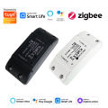 Tuya Smart Life ZigBee 10A DIY Mini  Smart Light Switch Breaker Module Voice Wireless Remote Control for Alexa  Home lightify. 