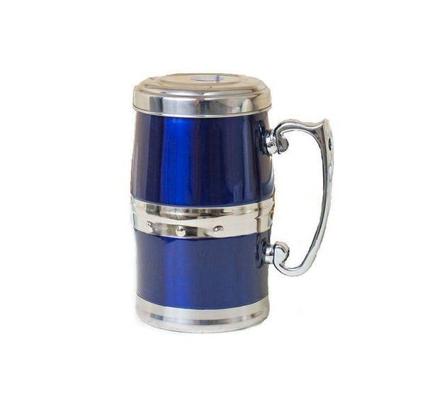 Travel hot Mugs Tea , Milk , cuffee mug, Drinkware cup for tea milk and cuffe Anti-Slip Handle Stainless Steel Tea Mug