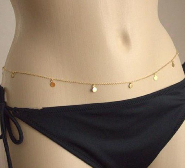 Latest Fashion Gold Colour Belly Chain For girls and Women's