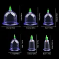 6Pcs Vacuum Cupping Sets with Pumping Gun Suction Cups Back Massage Body Cup Detox Anti Cellulite Cans Healthy Care Jars. 