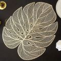 Fancy mats Table mats  PVC soft leather Golden and silver available Clean and wipe wet clothes. 