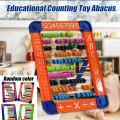 Educational Counting Toy Math Numbers Counting Beads Learning Abacus Toy. 