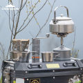 CAMPINGMOON Outdoor Camping Hand Brewed Coffee Grinder, Hand Cranked Coffee Mill, Stainless Steel Grinding Core. 
