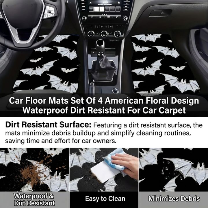 4PCS%20Bat%20Car%20Floor%20Mats%20Set%20Waterproof%20Anti-Slip%20All%20Weather%20Protect%20for%20Vehicle%20Carpets%20Universal%20Fit%20-%20Image%205
