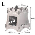Camping Wood Burning Stove Portable Stainless Steel Lightweight  Solidified Alcohol Stove  Outdoor Camping Cooking BBQ Picnic. 