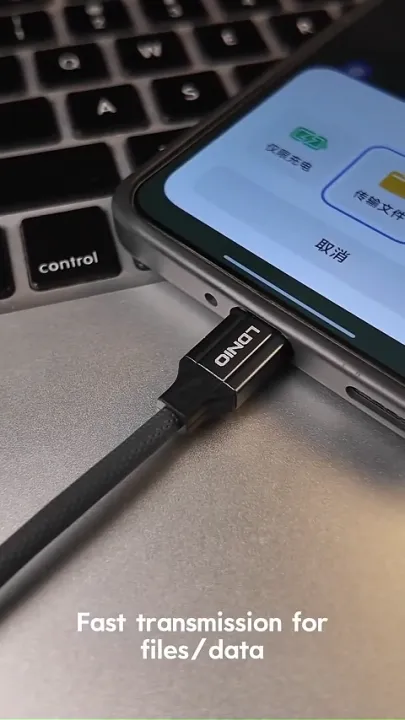 LDNIO 65W Type-C Fast Charging Cable, Type-C to Type-C Mobile Phone Charging Cable -1M