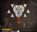 3D Acrylic Mirror Room Decor Stickers, 20 Pieces Triangle Mirror Tiles DIY Wall Art Wallpaper Home Decorations for Living Room Bedroom Bathroom Farmhouse. 