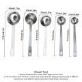 Stainless Steel Coffee Scoop, Tablespoon Measuring Spoon Long Handle Coffee Spoon for Kitchen Cafe Making.