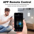 Manhot Tuya WiFi US Smart Light Switch Neutral Wire/No Neutral Wire Required Wall Touch Switch Compatible For Alexa  Home lightify. 