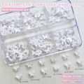 6 Grid Small Butterfly Nail Charms 6*5mm 3d Resin Colorful Butterfly Nail Art Flat-Back Butterfly Nail Parts. 
