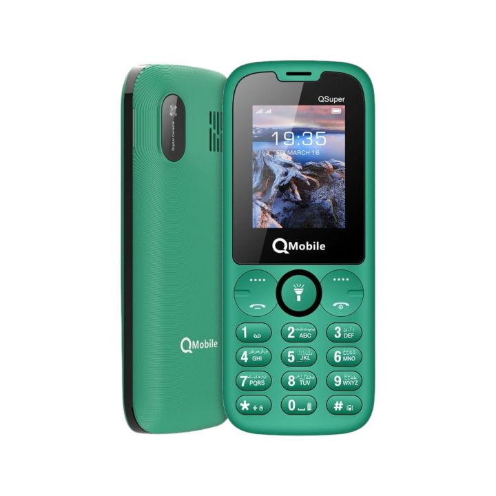 QMobile QSuper - 1.8 Inch Display - Dual sim - 1000mAH Battery - PTA Approved - Auto call recording - 1 Year brand warranty