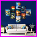 9Pcs/Set Flower Home Canvas Wall Painting Picture Living Room or Bedroom. 