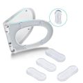 4PCS/Set Toilet Seat Bumper Anti-collision Cushioning Pads Self-adhesive Anti-slip Cushioning Mat for Bathroom Accessories. 