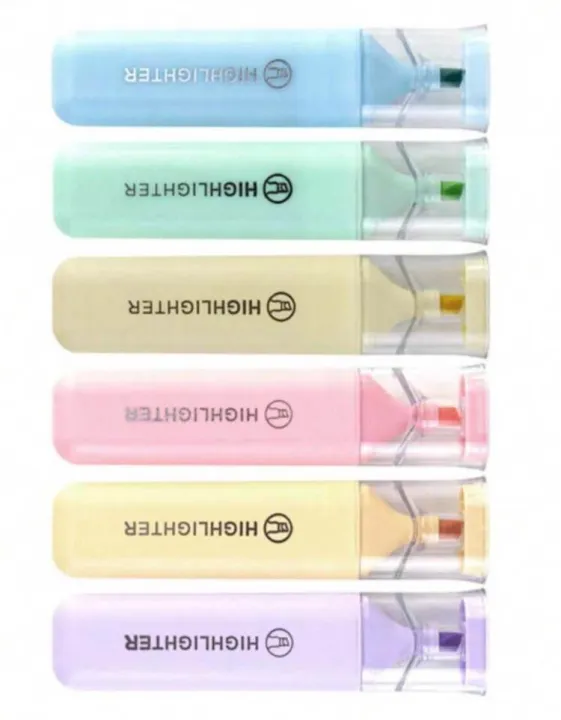 Fluorescent%20Highlighter%20Pens%206%20pcs%20Set%20Pastel%20Macaron%20Colored%20For%20Drawing,%20Marking,%20Note-Taking%20-%20Image%203