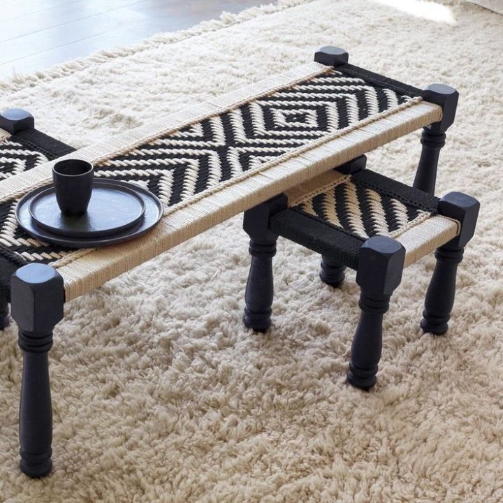 charpai stool , set of 3 stool , handmade stool , unique design stool