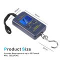 Hight Quality 40kg and 10g Mini Pocket Hand Held digital Hanging Scale for Fishing Luggage Travel Weighting Steelyard Electronic Hook Kitchen. 