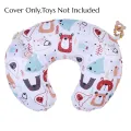 Baby Nursing Pillow Cover Newborn Maternity Breastfeeding Pillow Cover Slipcover with Play Cartoon Print U Shape. 