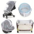 Mosquito Net for Fully Covered Baby Stroller Durable Mosquito Net for Baby Cradle Crib Mosquito Net for Portable Mini Crib. 