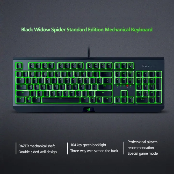 Razer%20Black%20Widow%20Mechanical%20Keyboard%20Viper%20Gaming%20Mouse%20Green%20Backlit%20Computer%20E-Sports%20Set%20Warcraft%20-%20Image%204