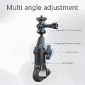 LRBH Camera Clamp Mount Bike Motorcycle Handlebar Holder, Pipes of any shape can all be installed 360 Ball Join for   . 