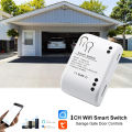 Tuya Smart Remote Control Wireless Wifi Motor Switch Module 7-32V 12V 24V 220V RF Receiver 10A Relay Work With Alexa Google Home. 