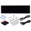 TURZX 9.2 Inch USB Secondary Screen for Computer Chassis 1920*462 IPS LCD Type-C Display CPU RAM GPU HDD FPS Weather Monitor. 