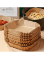 Air fryer paper,50/100 pieces of disposable paper pads for air fryer, air fryer accessories, oil-proof and waterprof.