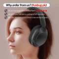 FunBug Wireless Bluetooth Headphones with Built-in Microphone - WireLess & Wired Stereo Gaming Headset Headband with Noise Cancelling Microphone - Earphones Gift for Android Mobile, iPhone, PC, Laptop, Tablet, Pubg with Memory Card & AUX input - Black. 