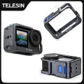 TELESIN Protective Frame Case For OSMO Action 3 4 5Pro Double Clod Shoe Aluminium Alloy shell For Action 3 4 5pro.