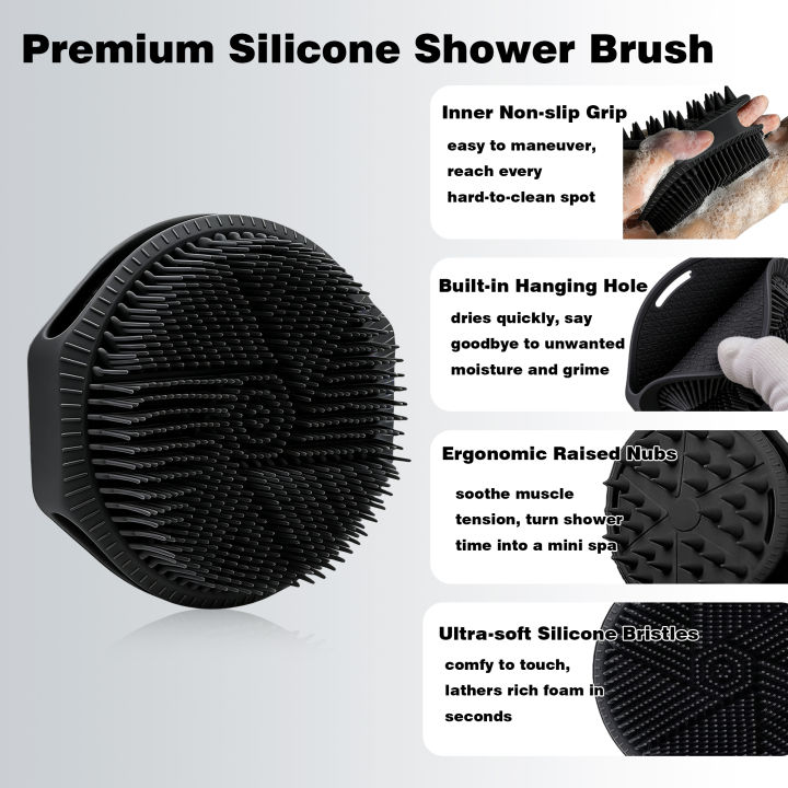 Silicone%20Body%20Scrubber,%20Loofah%20Double-Sided%20Body%20Brush,Shower%20Scrubber%20and%20Scalp%20Massager%20Shampoo%20Brush%20for%20All%20Kinds%20of%20Skin%20-%20Image%206