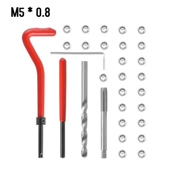 15pcs/20pcs/30pcs%20Metric%20Thread%20Repair%20Insert%20Kit%20M5%20M6%20M8%20M10%20M12%20M14%20Helicoil%20Car%20Pro%20Coil%20Tool%20Car%20Thread%20Repair%20Tool%20Kits%20-%20Image%207