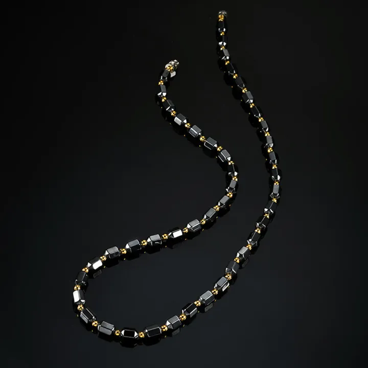 Magnetic%20Black%20Onyx%20Gold%20Bead%20Necklace%20Unisex%20Healing%20Therapy%20Jewelry%20For%20Men%20Women%20with%20Magnetic%20Clasp%20-%20Image%202