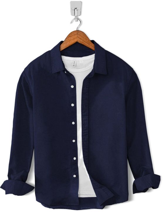 Double shirt navy blue with white combination