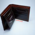Bomshisky men's big wallet # LB-010A (oblique). 