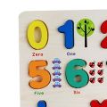 Best Quality Wooden Number  Puzzles with Pictures for Children, Educational Learning Puzzle Board Toy (Multi-colour) Wood puzzles for Toddlers, Learning Puzzles Toys for Preschool Year Old Birthday S Numbers Board. 